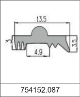 Профиль силиконовый 754152.087